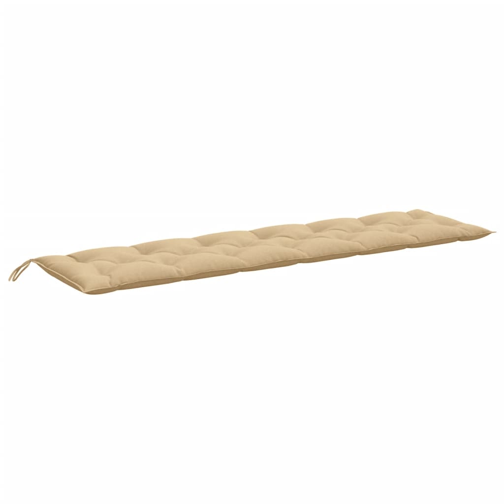 Bänkdyna melerad beige 200x50x7 cm tyg