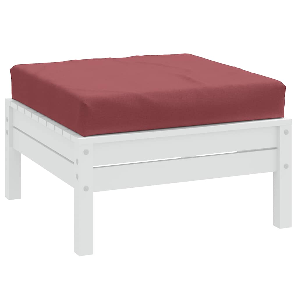 Palldyna melerad vinröd 60x60x9,5 cm tyg