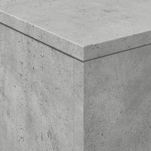 Soffbord med LED betonggrå 50x50x40 cm