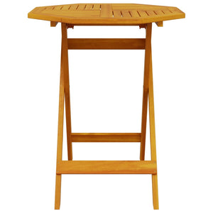 Hopfällbart trädgårdsbord Ø70x75 cm massivt akaciaträ