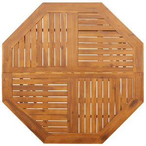 Hopfällbart trädgårdsbord Ø110x75 cm massivt akaciaträ