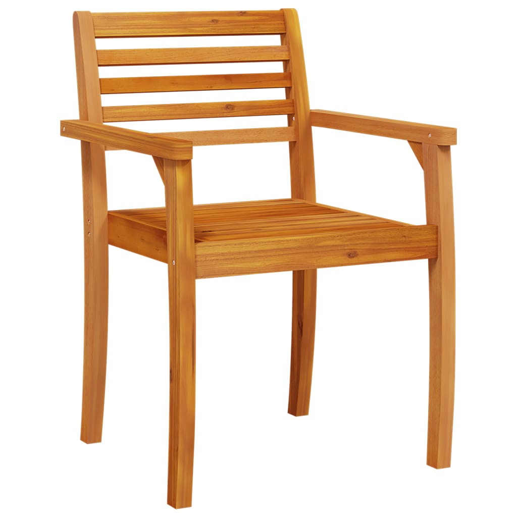 Trädgårdsstolar 2 st 59x55x85 cm massivt akaciaträ
