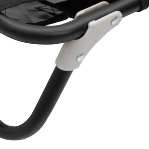 Hundbädd hopfällbar antracit oxfordtyg och stål