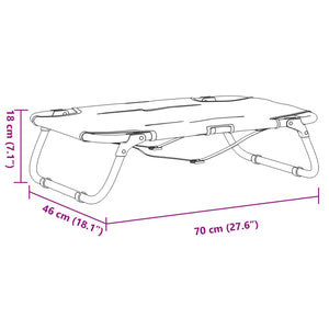Hundbädd hopfällbar antracit oxfordtyg och stål