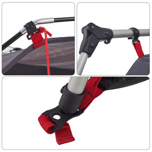 Campingtält 4 personer grå och orange snabbrest