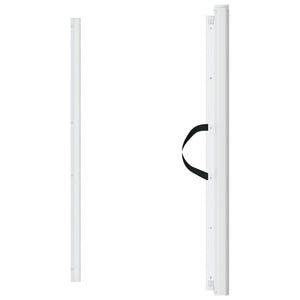 Infällbar husdjursgrind vit 82,5x125 cm