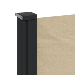 Indragbar sidomarkis beige 120x500 cm