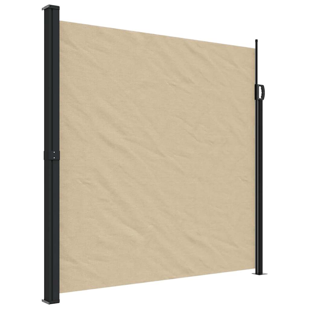 Indragbar sidomarkis beige 200x500 cm