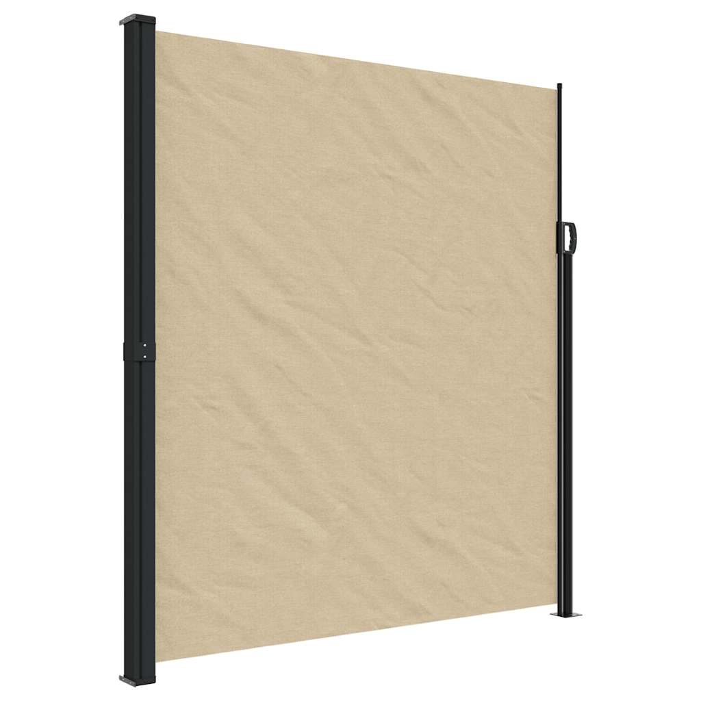 Indragbar sidomarkis beige 220x500 cm