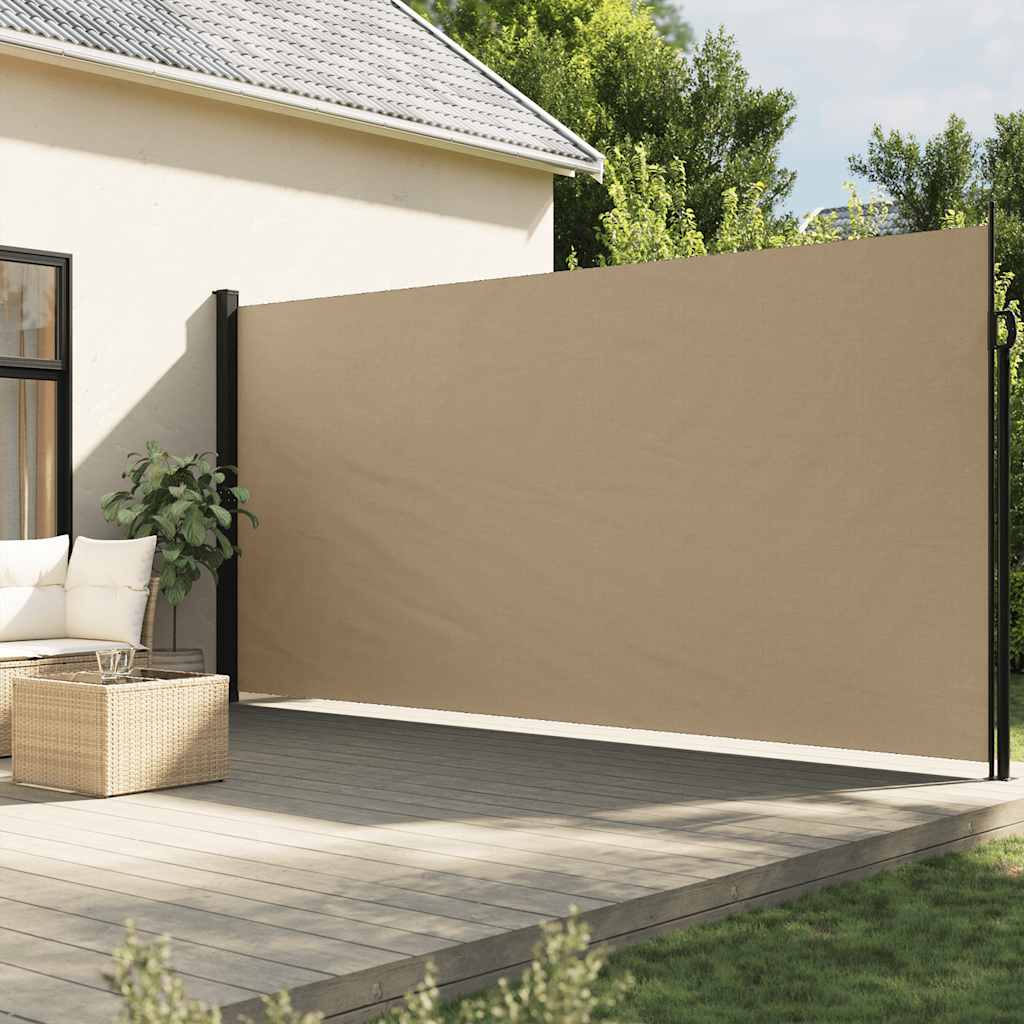 Indragbar sidomarkis beige 220x500 cm