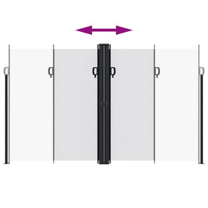 Infällbar sidomarkis vit 200x600 cm