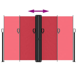 Indragbar sidomarkis röd 160x1000 cm