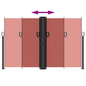 Indragbar sidomarkis terrakotta 160x1000 cm