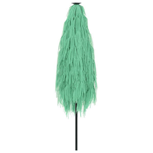 Trädgårdsparasoll med stålstång 388x388x248 cm grön