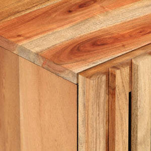 Nattduksbord 2 st 40x34x46 cm massivt akaciaträ