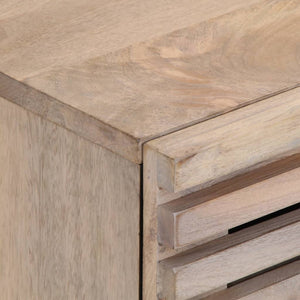 Sängbordet 40x34x46 cm massivt blekt mangoträ