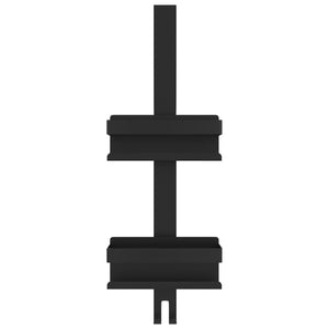 Duschhylla matt svart borstat 304 rostfritt stål