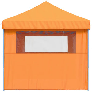 Pop-Up hopfällbart partytält med 3 sidoväggar ORANGE