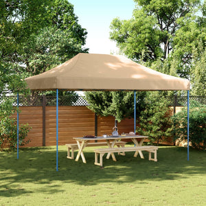 Pop-Up hopfällbart partytält 440x292x315 cm beige