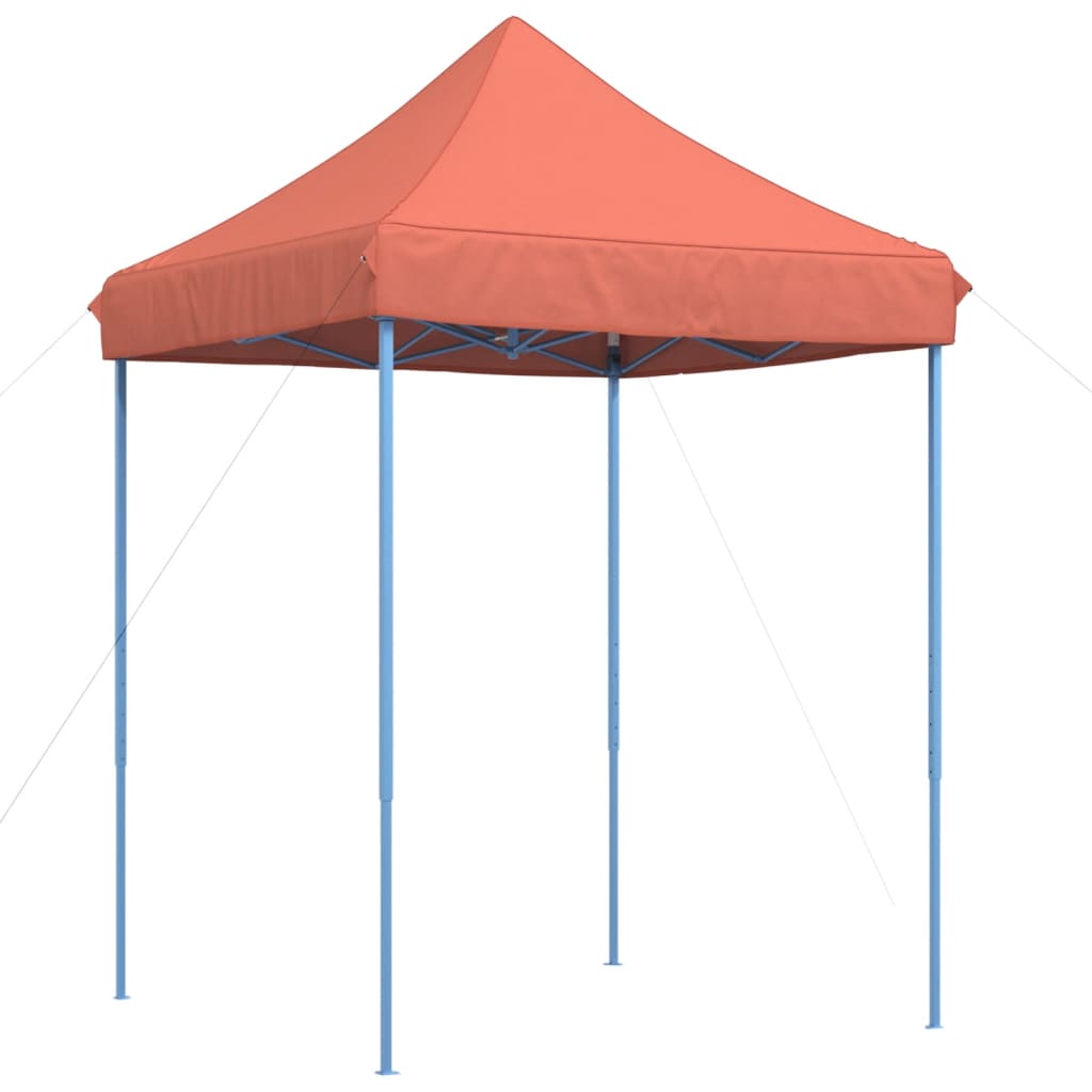 Pop-Up hopfällbart partytält 200x200x306 cm terrakotta