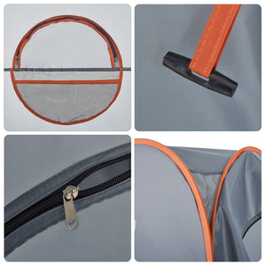 Ombytestält grå och orange pop-up vattentät