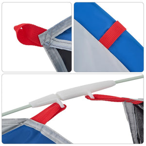 Strandtält 2 personer azurblå pop-up vattentät