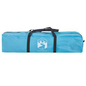 Campingtält 3 personer blå snabbrest