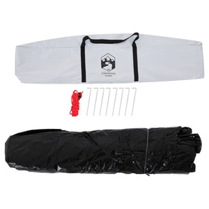 Campingtält 5 personer vit mörkläggningstyg snabbrest