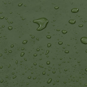 Regnponcho med huva 2-i-1 grön 223x145 cm