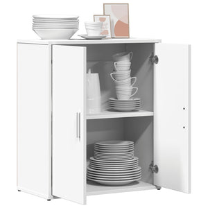 Skänk vit 60x31x70 cm konstruerat trä