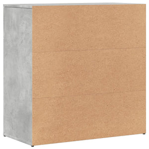 Skänk betonggrå 79x38x80 cm konstruerat trä