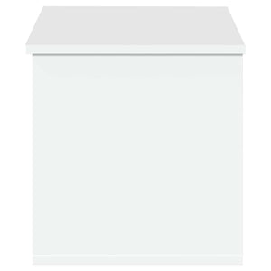 Förvaringslåda vit 90x35x35 cm konstruerat trä