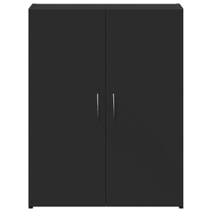 Dokumentskåp svart 60x32x77,5 cm konstruerat trä