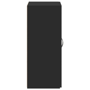 Dokumentskåp svart 60x32x77,5 cm konstruerat trä