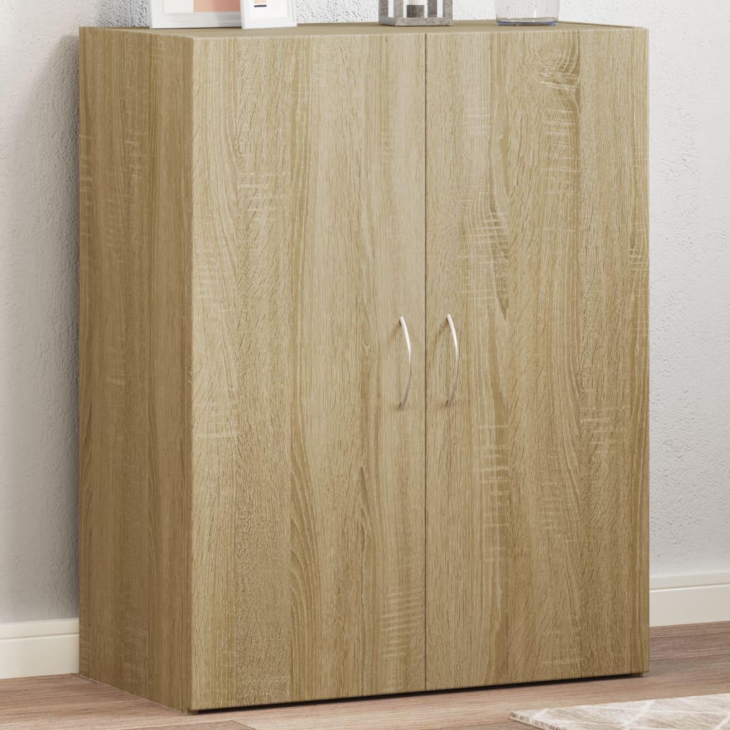 Dokumentskåp sonoma-ek 60x32x77,5 cm konstruerat trä