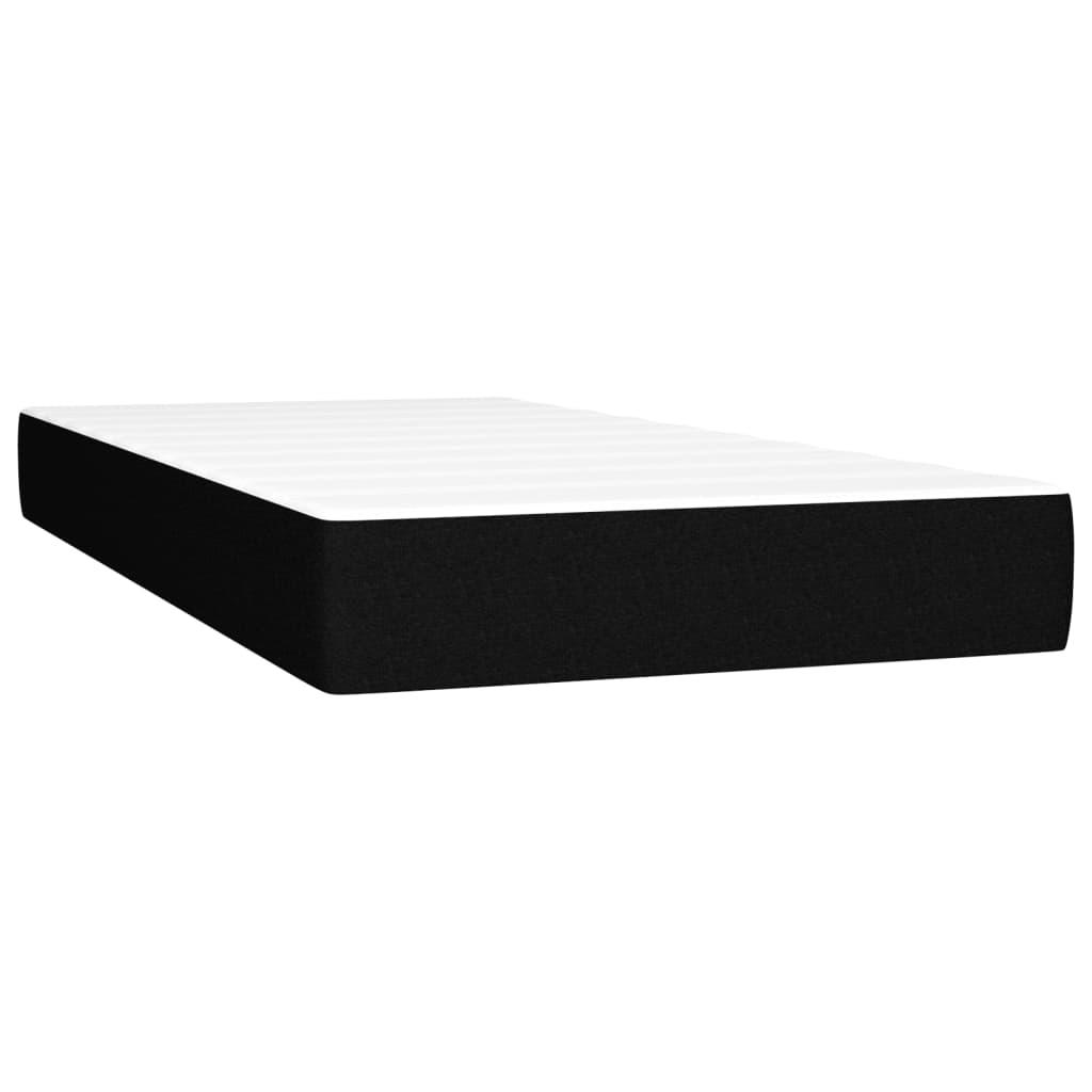 Pocketresårmadrass medium svart 120x190x20 cm tyg