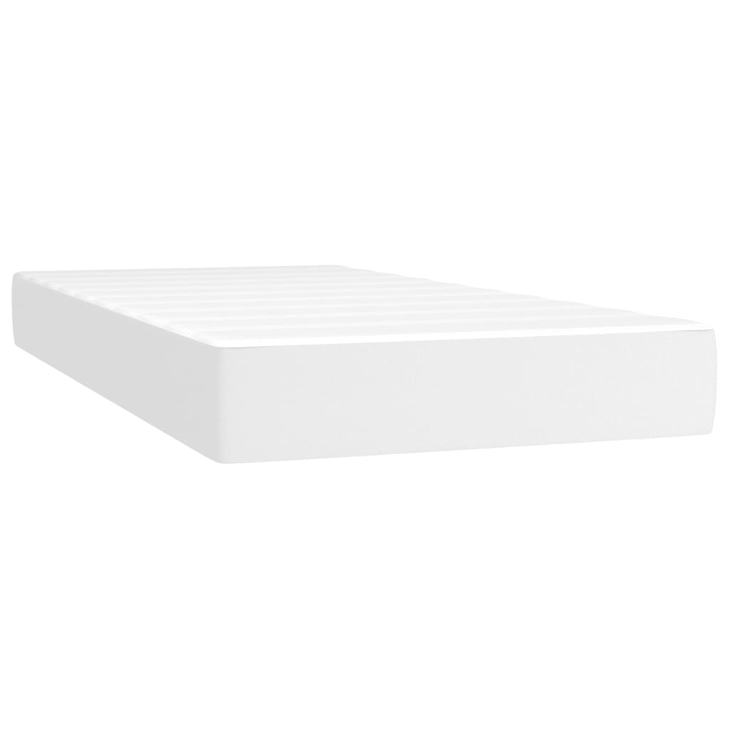 Pocketresårmadrass medium vit 120x190x20 cm konstläder