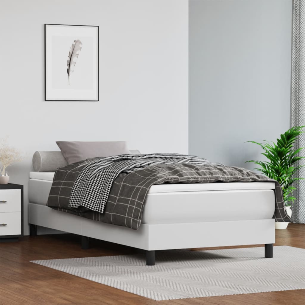 Pocketresårmadrass medium vit 120x190x20 cm konstläder