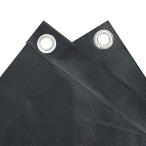 Insynsskydd för balkong antracit 600x90 cm PVC