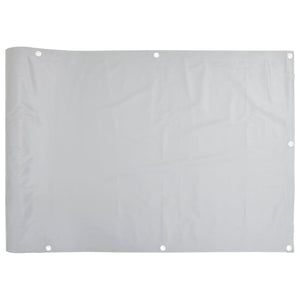 Insynsskydd för balkong grå 400x90 cm PVC