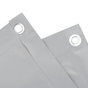 Insynsskydd för balkong grå 500x90 cm PVC