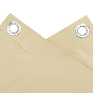 Insynsskydd för balkong gräddvit 600x120 cm PVC