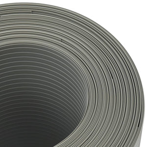 Insynsskydd för trädgården 10 st PVC 252,5x19 cm stengrå