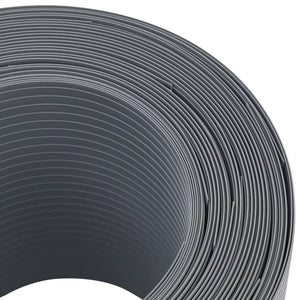 Insynsskydd för trädgården 10 st PVC 252,5x19 cm grå