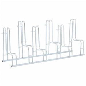 Cykelställ för 6 cyklar fristående galvaniserat stål