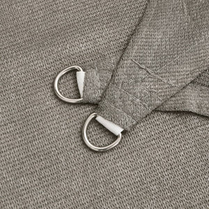 Solsegel 160 g/m² fyrkantig ljusgrå 4,5x4,5 m HDPE