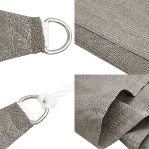 Solsegel 160 g/m² fyrkantig ljusgrå 4,5x4,5 m HDPE