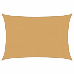 Solsegel 160 g/m² rektangulär sand 3x4 m HDPE