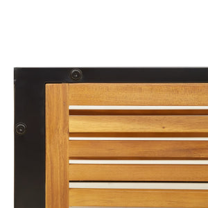 Loungegrupp för trädgården med dynor 9 delar massivt akaciaträ