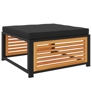 Loungegrupp för trädgården med dynor 8 delar massivt akaciaträ